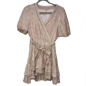 Love Colette Women’s Wrap Baby Doll Mini Dress Small